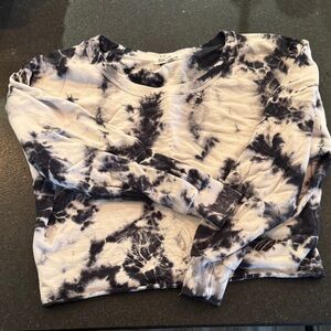 Joah Brown Crop Top Sweatshirt